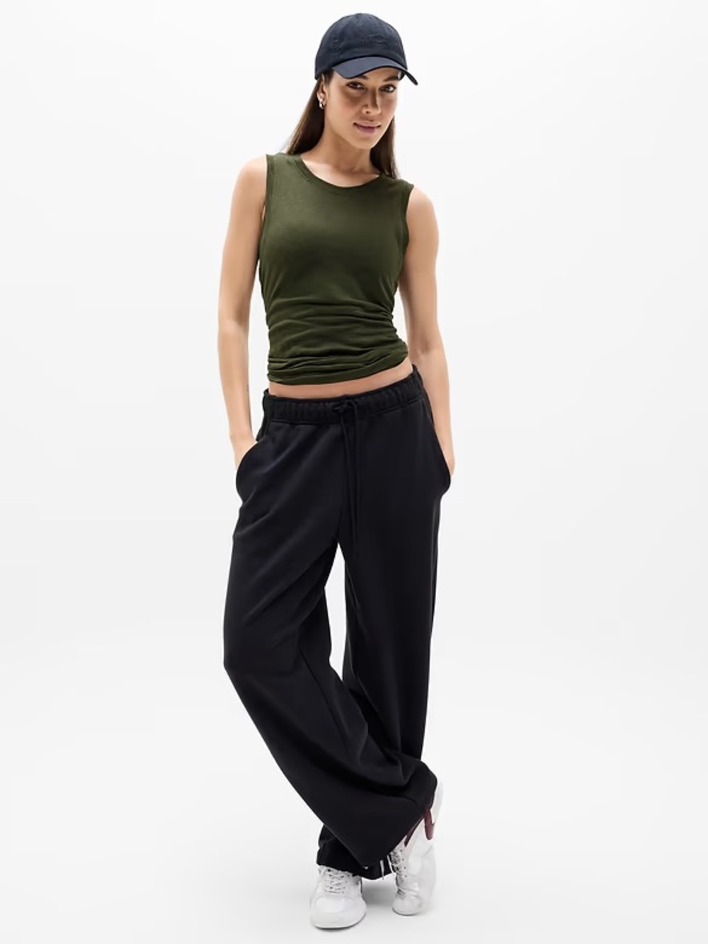 Athleta Breezy Tank in Aspen Olive